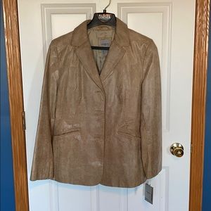Fun leather blazer